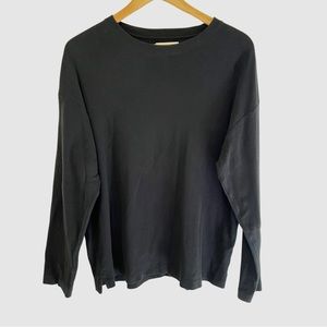 Ciaopanic Typy X Japanese Brand Black Long Sleeve Crew Neck Pullover Top Large